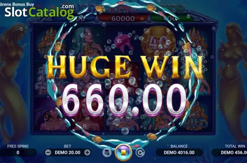 Скрин8. Gold of Sirens Bonus Buy слот