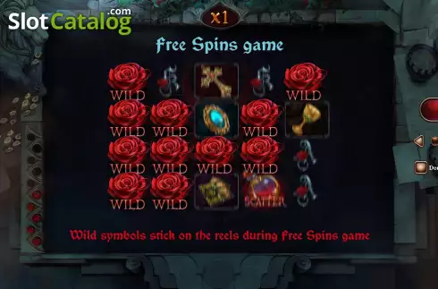 Скрин2. Redrose Sanctuary слот
