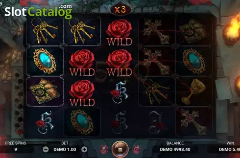 Скрин7. Redrose Sanctuary слот