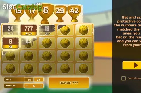 Скрин2. Football Scratch (Evoplay) слот