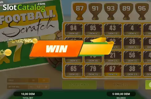 Скрин5. Football Scratch (Evoplay) слот