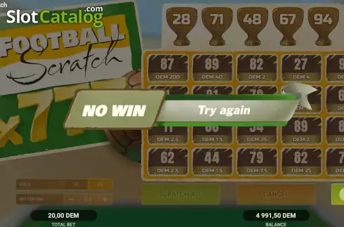 Скрин6. Football Scratch (Evoplay) слот