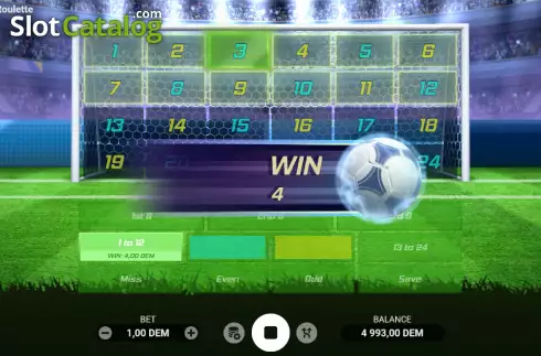 Скрин3. Penalty Roulette слот