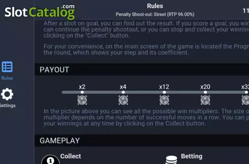 Скрин5. Penalty Shoot-Out: Street слот
