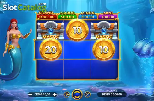 Скрин2. Queen of Sirens слот