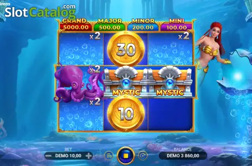 Скрин3. Queen of Sirens слот