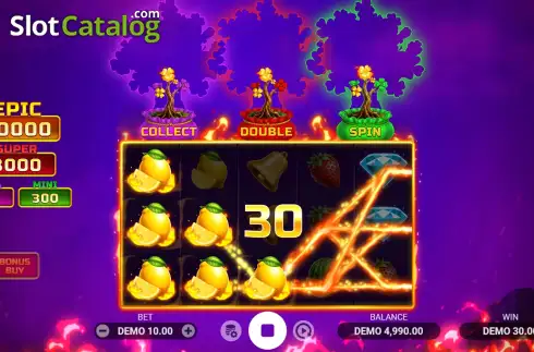 Скрин3. Three Flaming Clovers слот