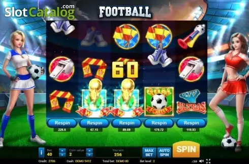 Скрин4. Football (Evoplay) слот