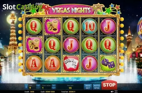 Скрин2. Vegas Nights (Evoplay) слот