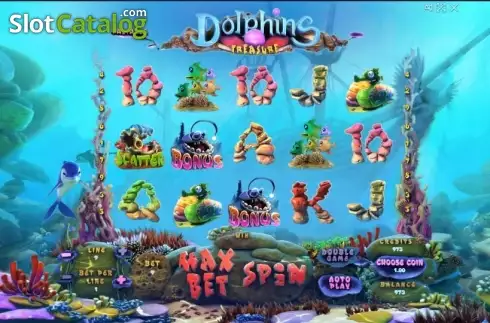 Скрин2. Dolphins Treasure слот