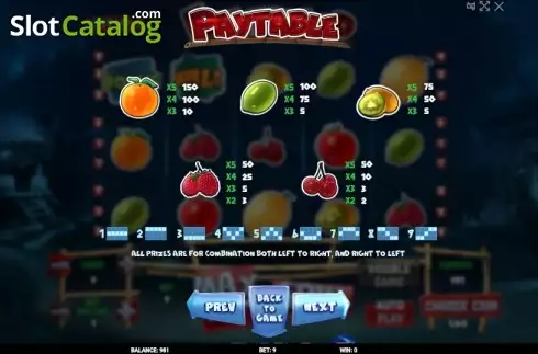 Скрин8. FruitsLand слот