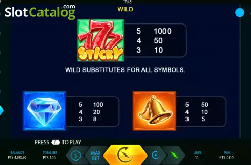 Скрин6. Sticky 777 слот