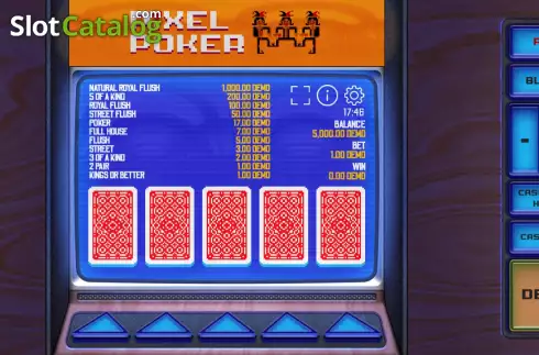 Скрин2. Mega Pixel Poker слот