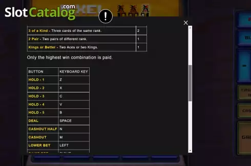 Скрин8. Mega Pixel Poker слот