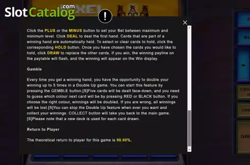 Скрин9. Mega Pixel Poker слот