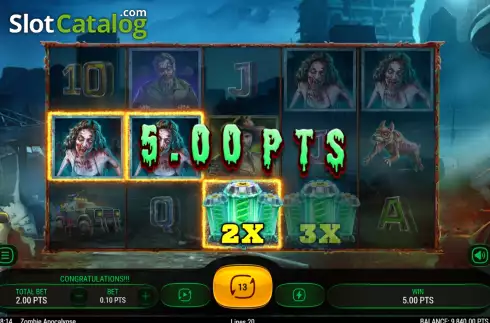 Скрин6. Zombie Apocalypse (Expanse Studios) слот