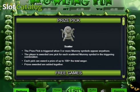 Скрин3. Howling Fun слот