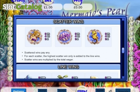 Скрин7. Mermaid's Pearl (Eyecon) слот