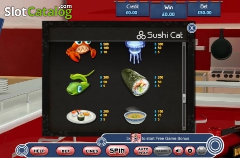 Скрин9. Sushi Cat слот