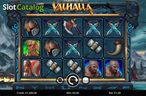 Скрин2. Champions of Valhalla слот