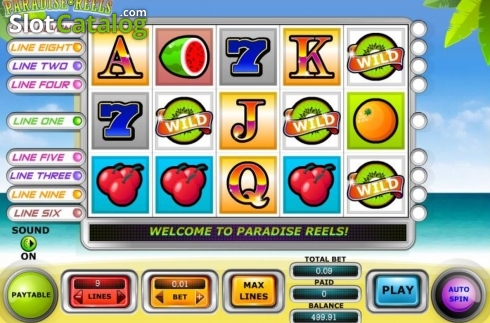 Скрин2. Paradise Reels слот