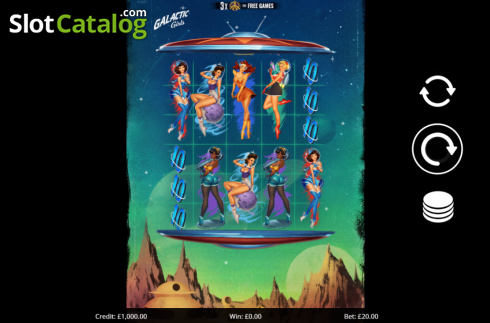 Скрин2. Galactic Girls слот