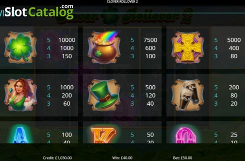 Скрин6. Clover Rollover 2 слот