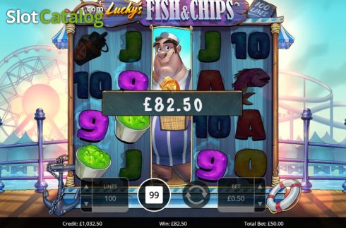 Скрин3. Lucky's Fish & Chips слот