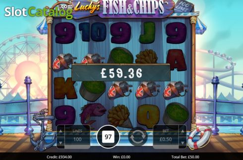 Скрин4. Lucky's Fish & Chips слот