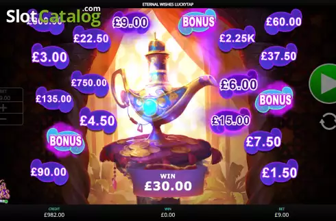 Скрин3. Eternal Wishes LuckyTap слот