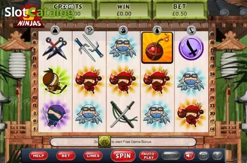 Скрин2. 5 Ninjas слот