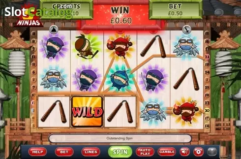 Скрин4. 5 Ninjas слот