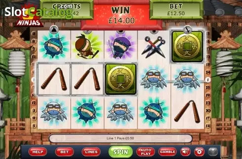 Скрин3. 5 Ninjas слот
