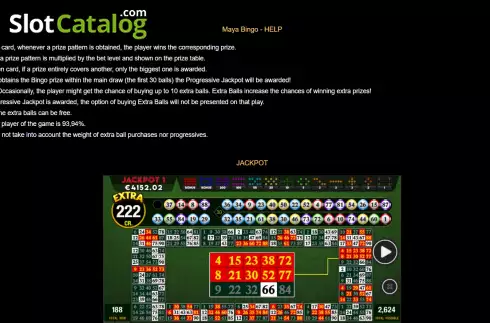 Скрин8. Maya Bingo слот