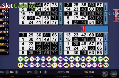 Скрин5. Champion Bingo II Deluxe слот