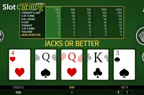 Скрин4. Jacks or better (FBM Digital Systems) слот