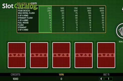 Скрин2. Deuces Wild (FBM Digital Systems) слот