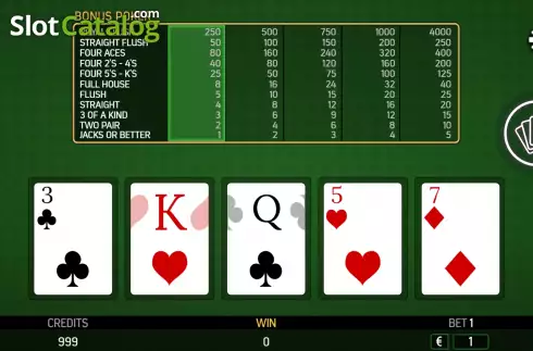 Скрин3. Bonus Poker (FBM Digital Systems) слот