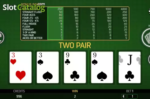 Скрин7. Bonus Poker (FBM Digital Systems) слот
