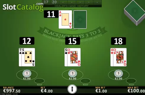 Скрин4. Blackjack Vegas Strip Bonus слот