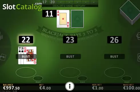 Скрин5. Blackjack Vegas Strip Bonus слот