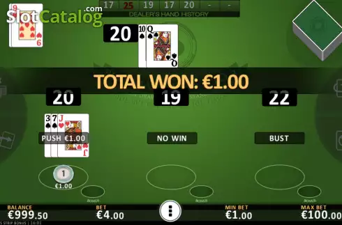 Скрин6. Blackjack Vegas Strip Bonus слот