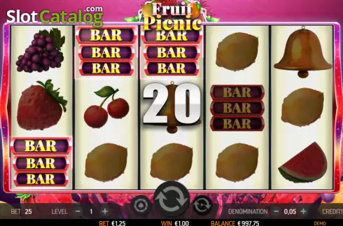 Скрин4. Fruit Picnic слот