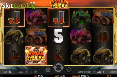 Скрин3. Royal Trucks - 50 lines слот