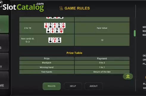 Скрин8. Top+Plus Blackjack Vegas Strip слот