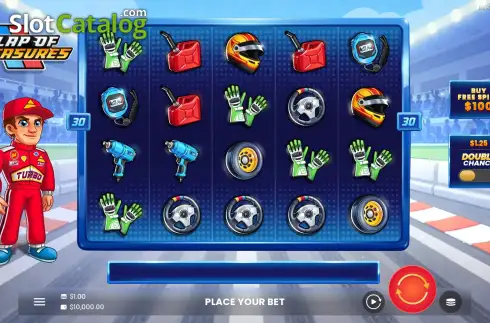 Скрин2. Lap of Treasures слот