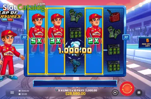 Скрин3. Lap of Treasures слот