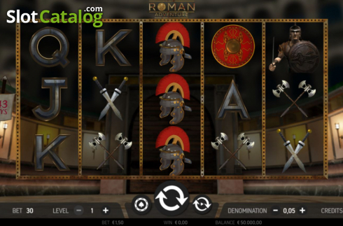 Скрин2. Roman Adventure слот