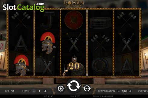 Скрин3. Roman Adventure слот