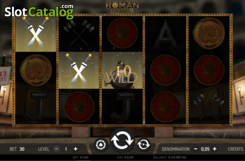 Скрин4. Roman Adventure слот